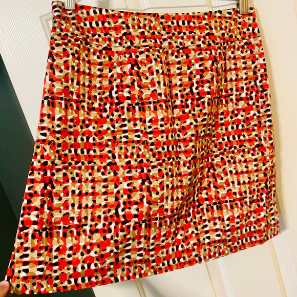 EUC Ann Taylor Patterned A Line Mini Skirt - Picture 6 of 13